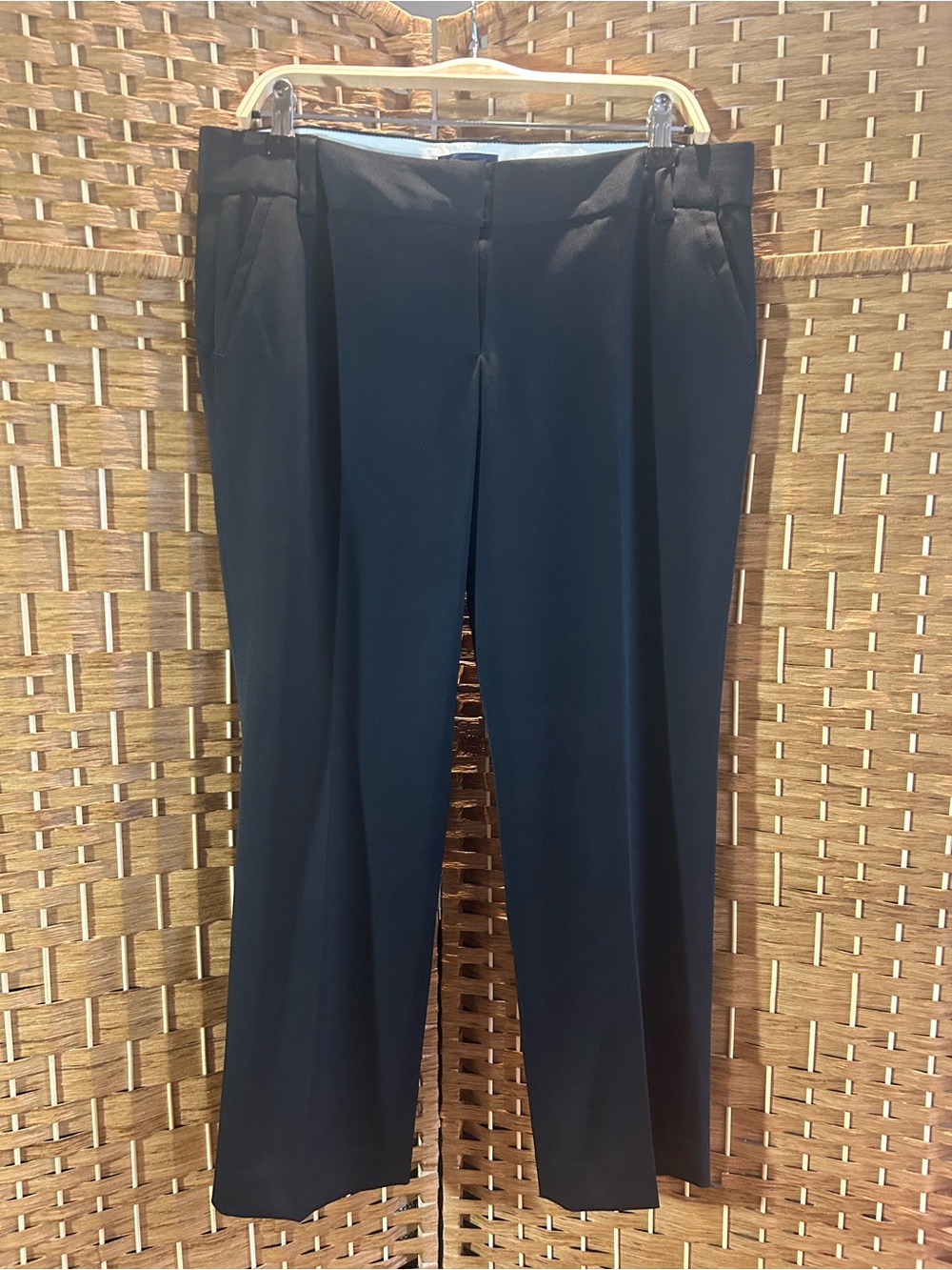 J.Crew City Fit Black Wool Straight Leg Dress Pants NWT Size 10